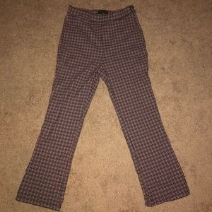 Plaid Flare Pants